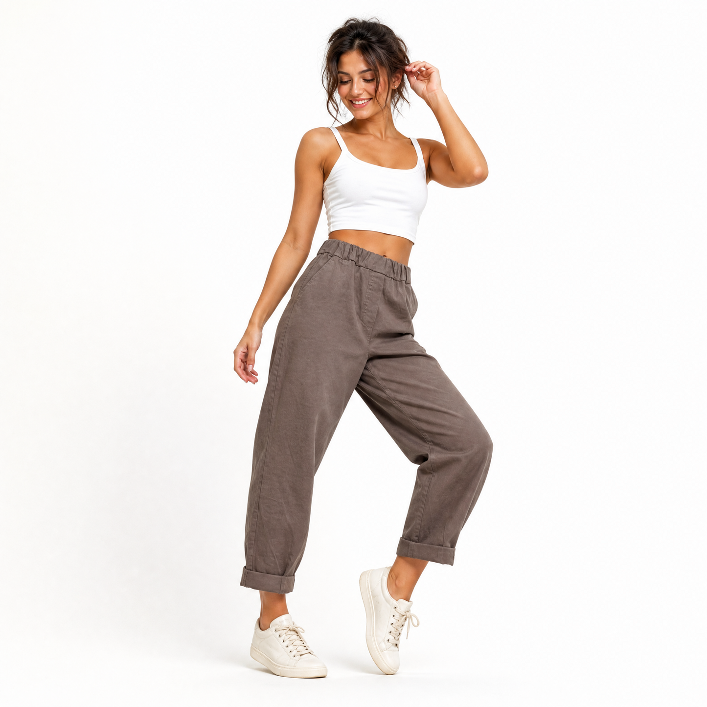 Pantalone buggy cotone