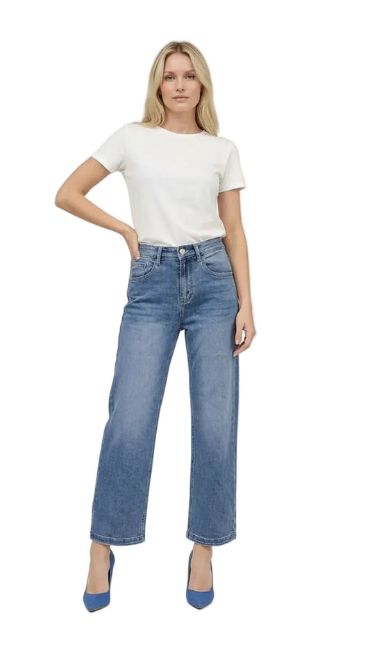 Jeans Crop Wideleg