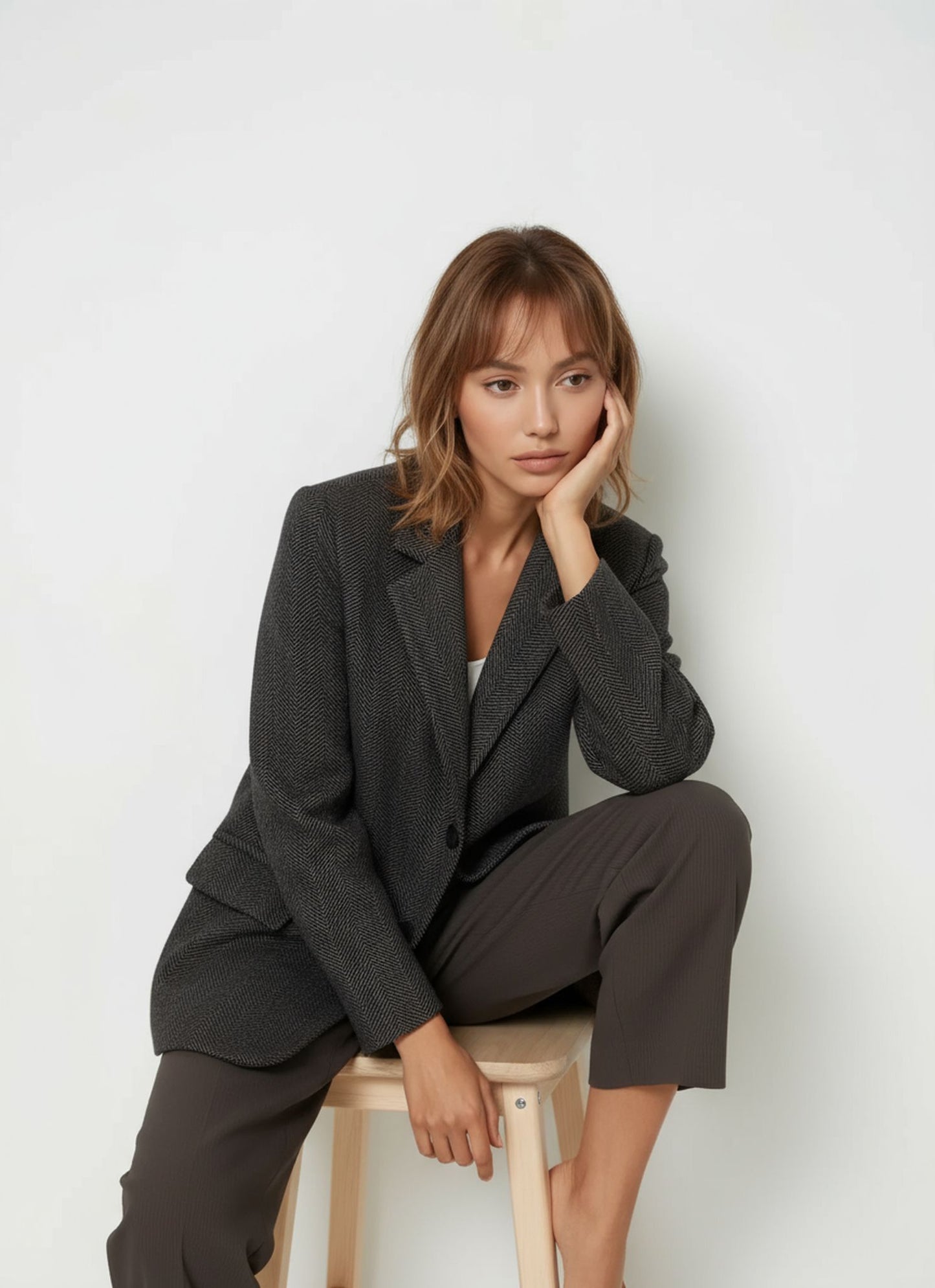 Giacca destrutturata misto lana