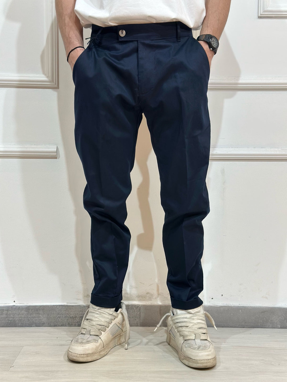 Pantalone chino cotone