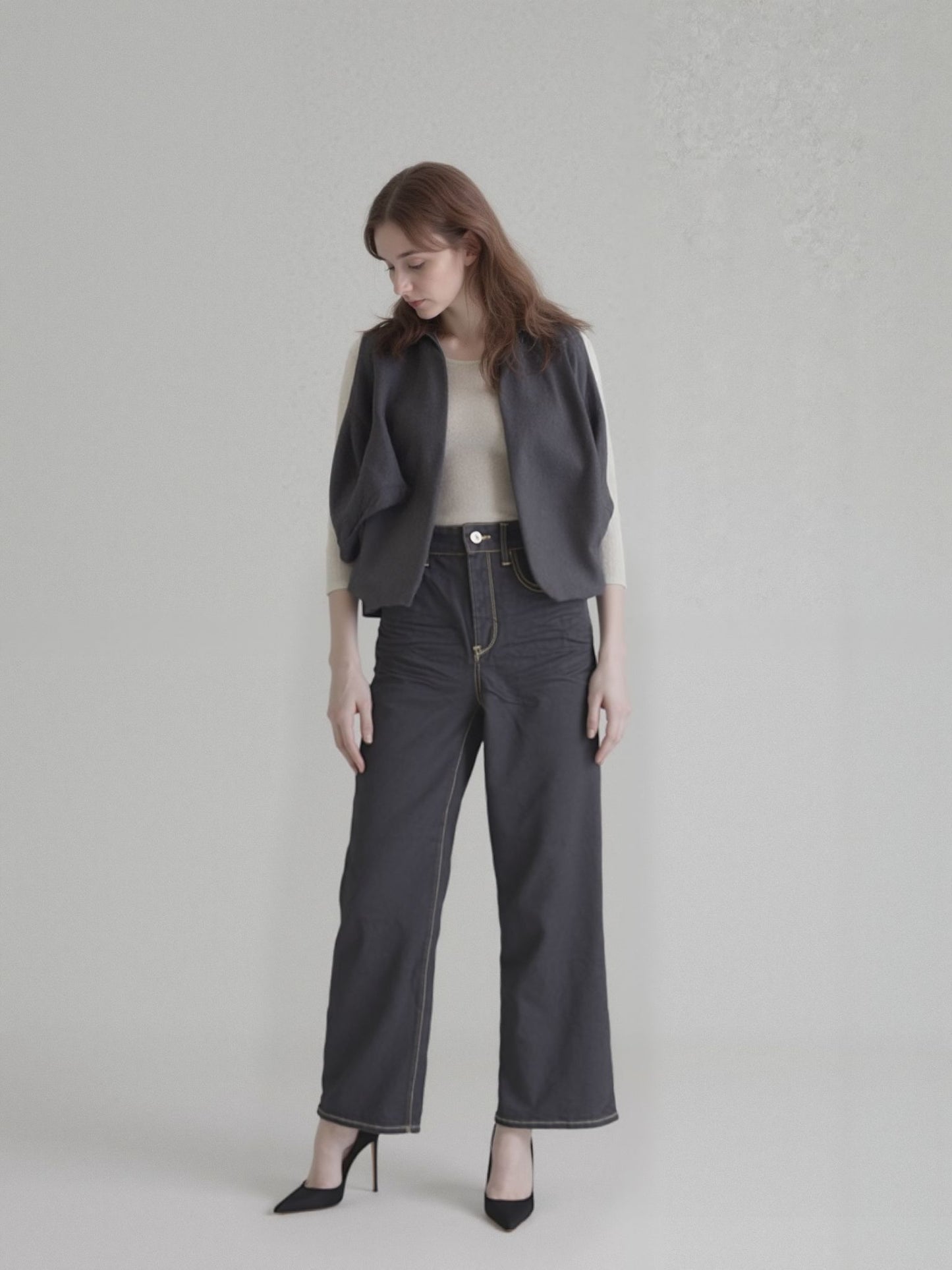 Jeans Wideleg BlueBlack