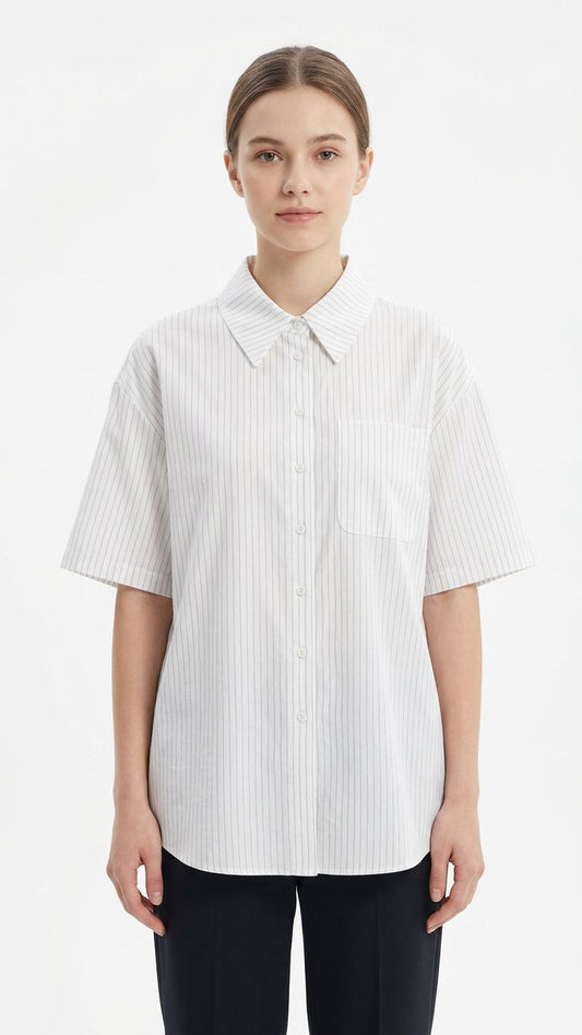 Camicia over a righe