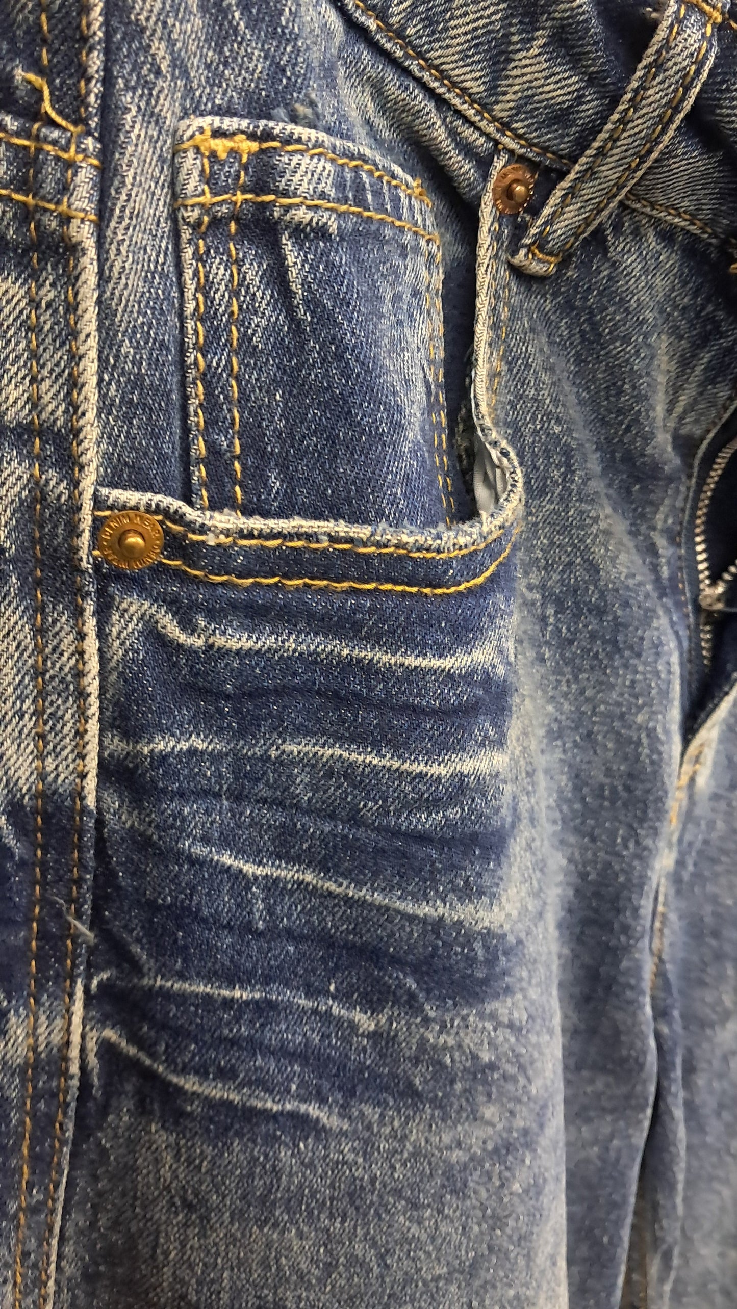 Jeans stonewashed wideleg