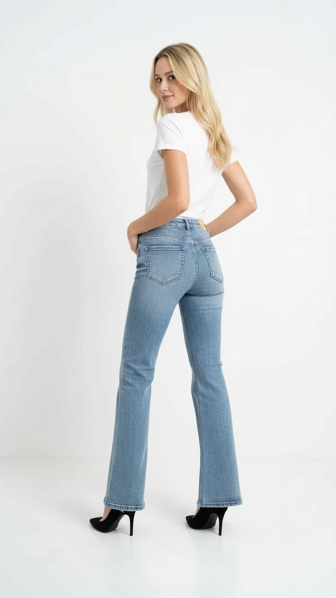 Jeans wideleg basic sw