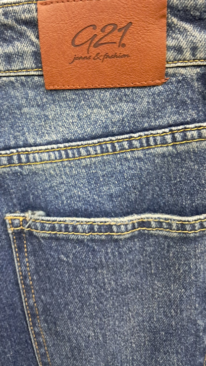 Jeans stonewashed wideleg