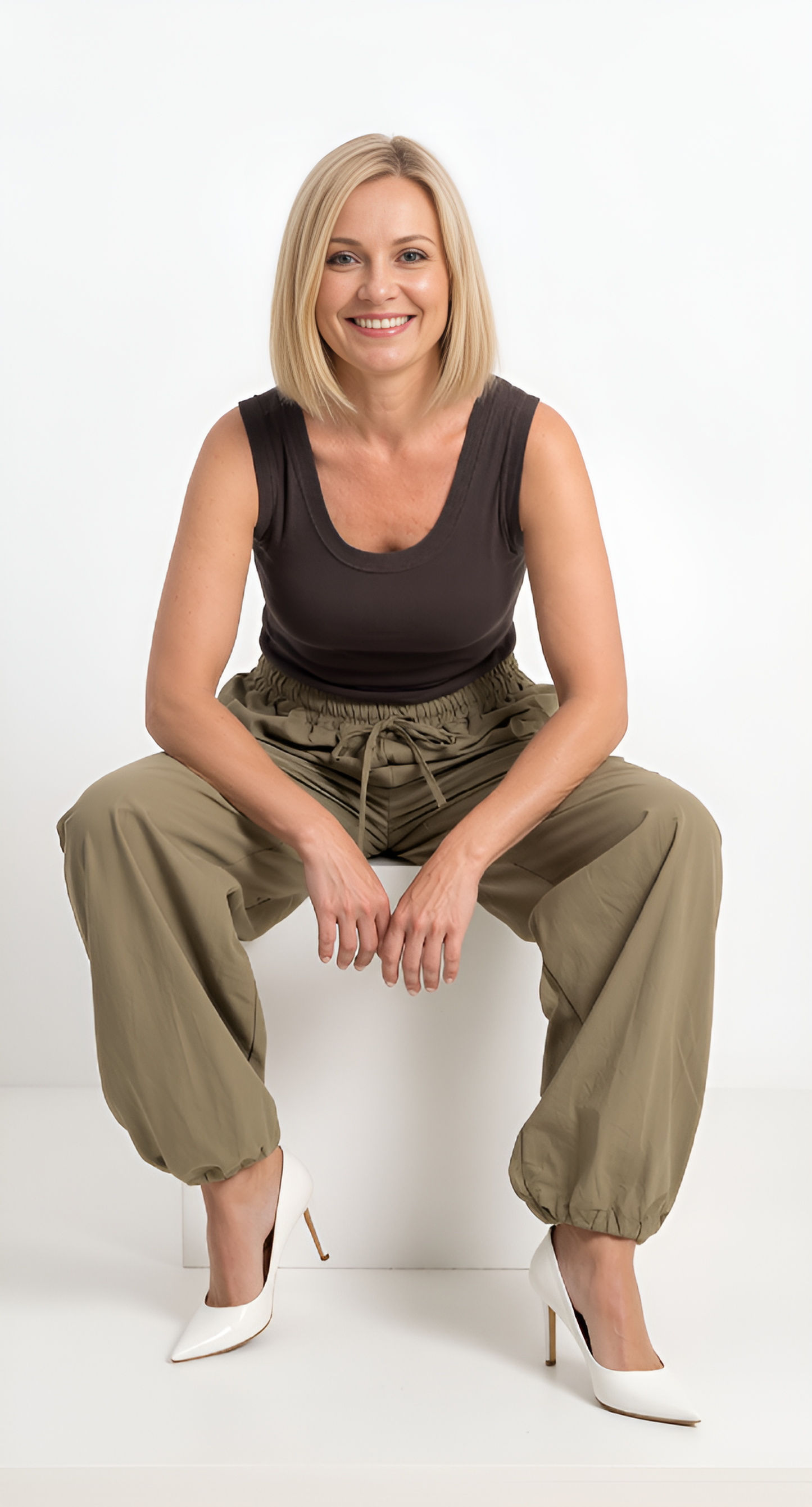 Pantalone cotone con coulisse