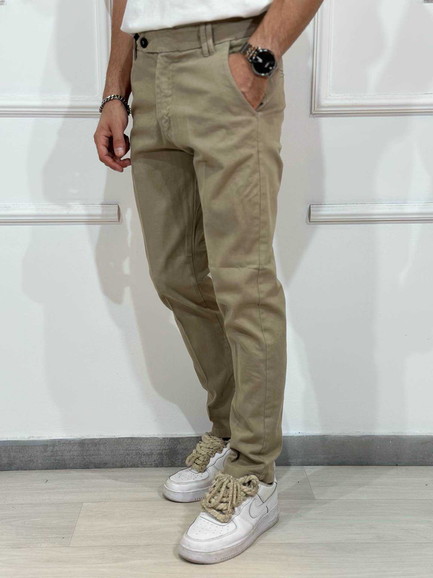 Pantalone Chinos gabardina