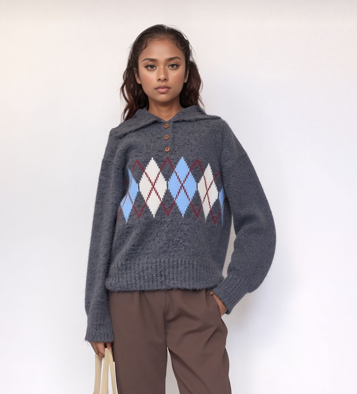 Maglia polo losanghe