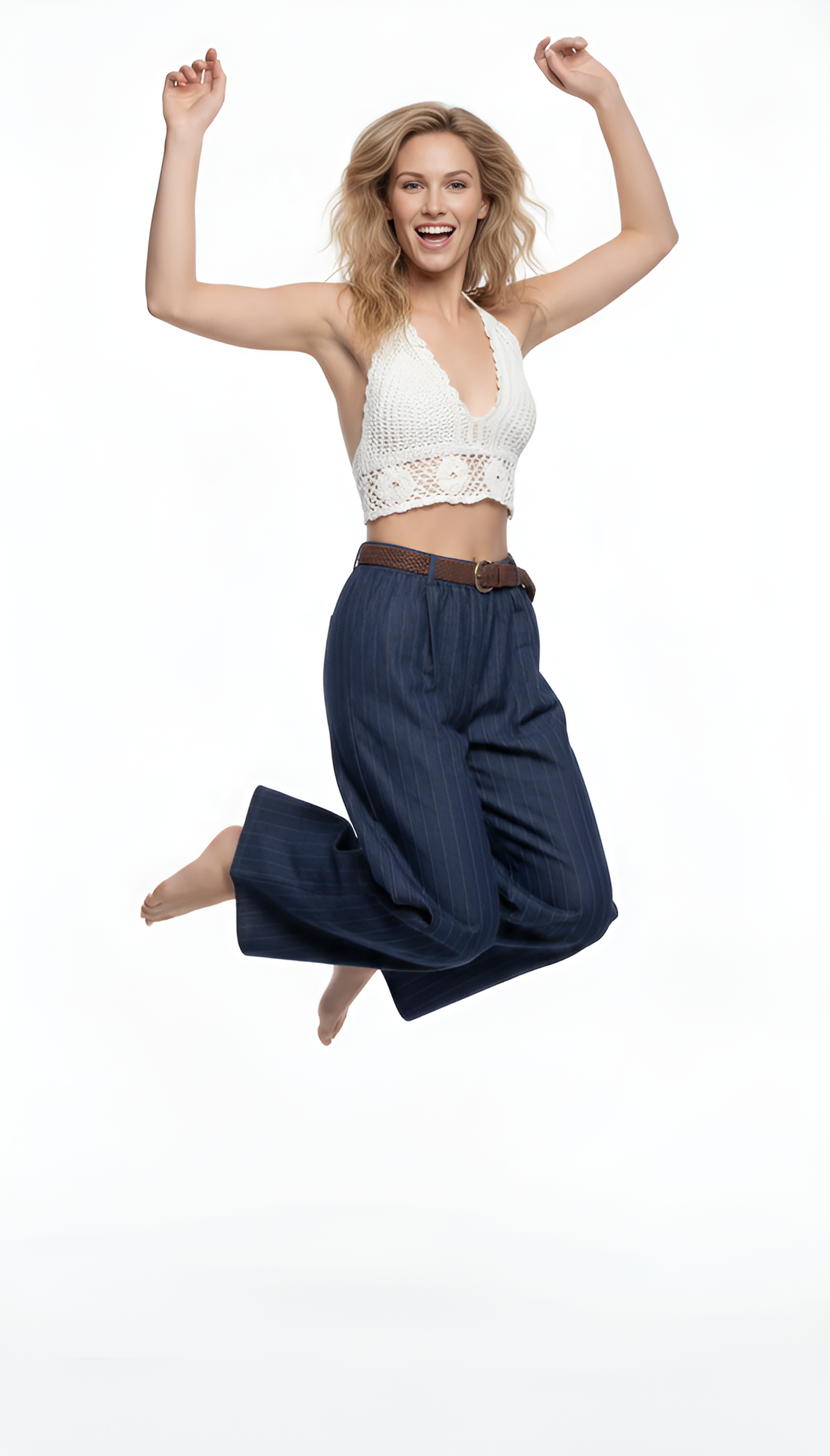 Pantalone chambry wideleg