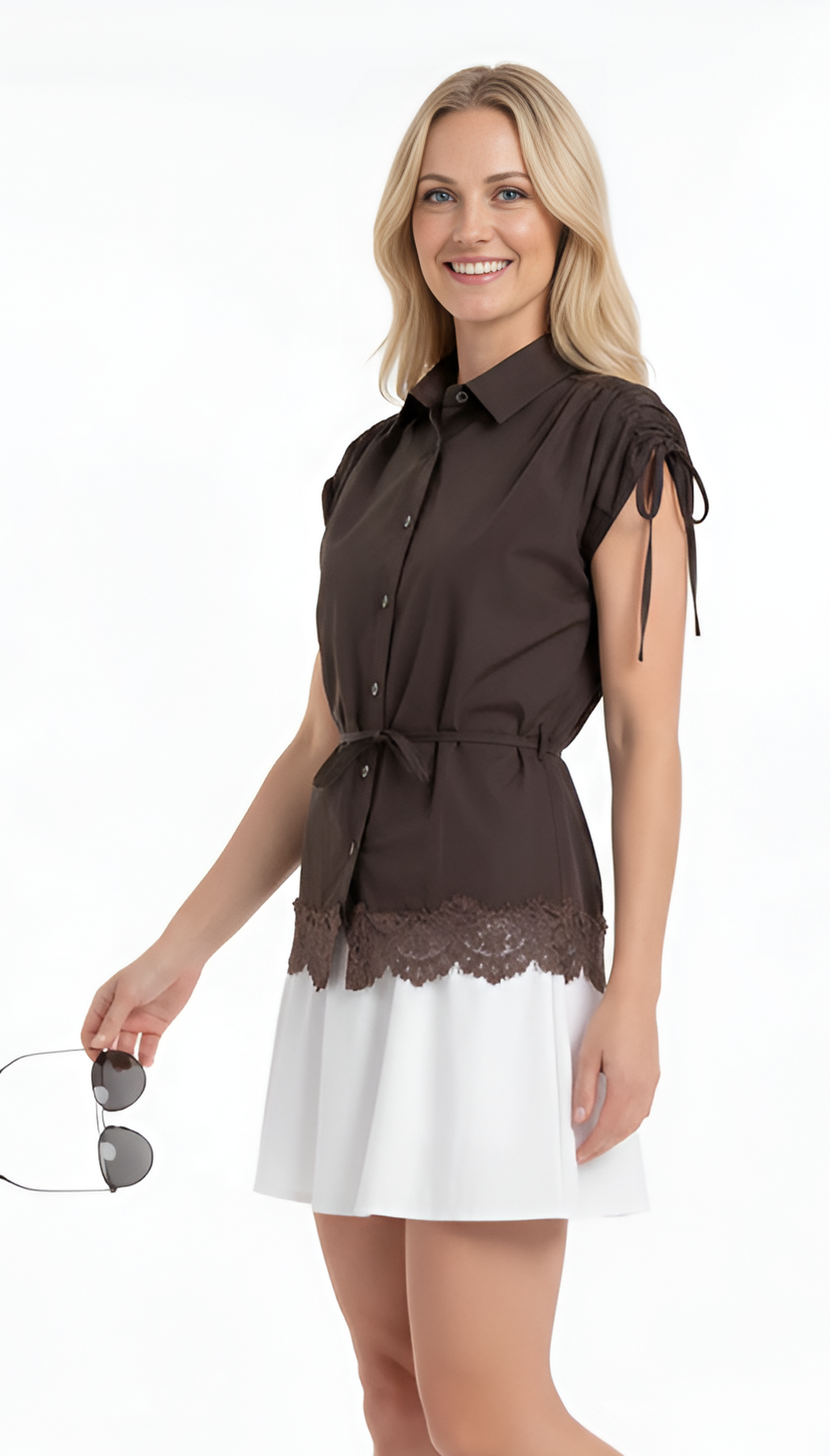 Camicia con pizzo