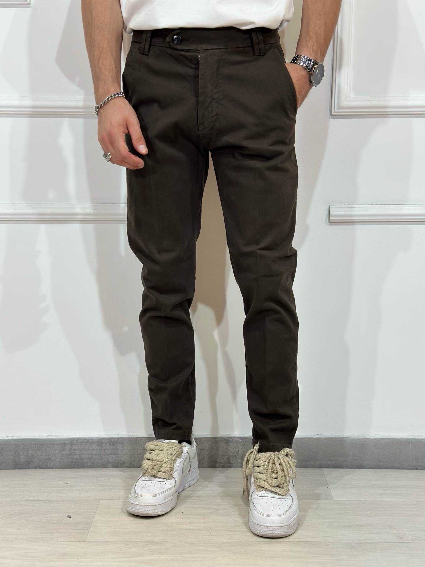 Pantalone Chinos gabardina