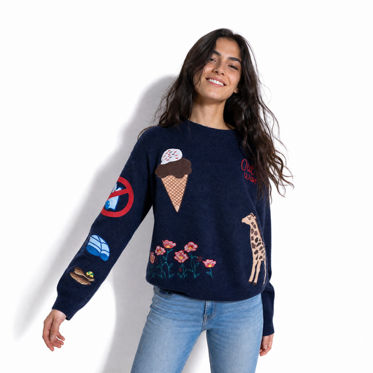 Maglia patchwork