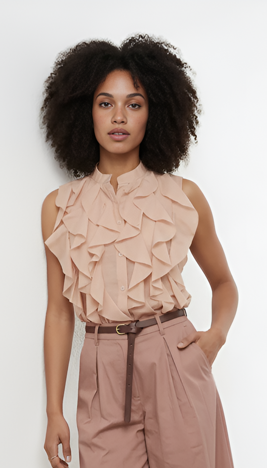 Camicia smanicata rouges