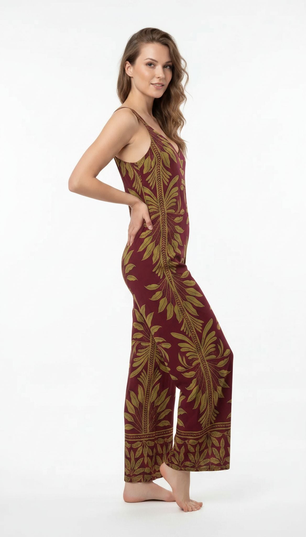 Tuta jumpsuit stampata