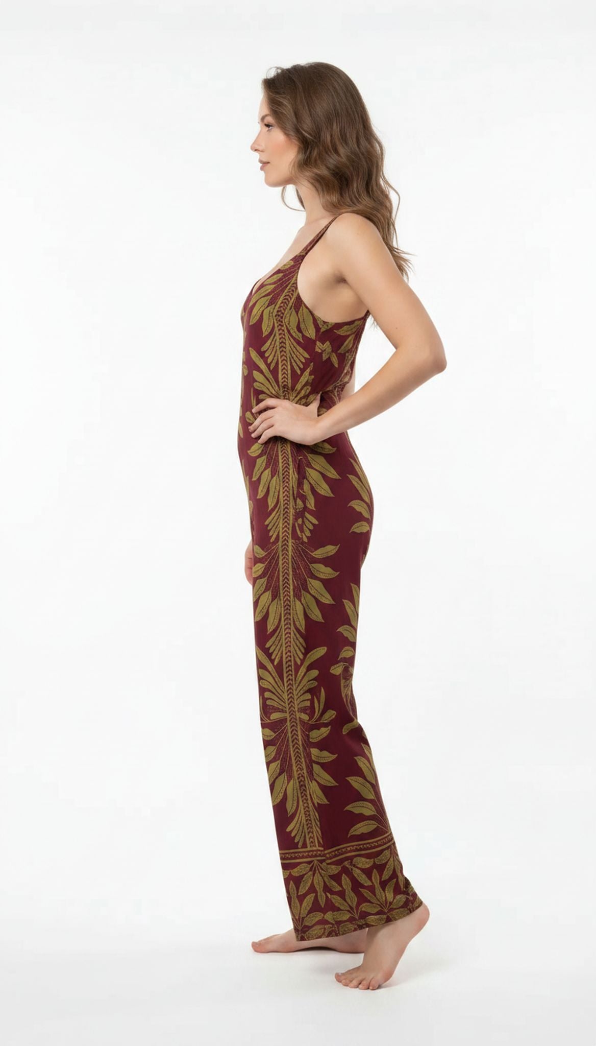 Tuta jumpsuit stampata