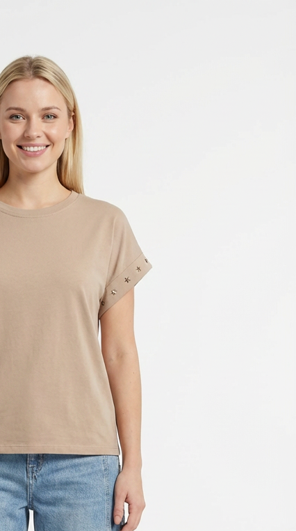 T-shirt ricamo stelline