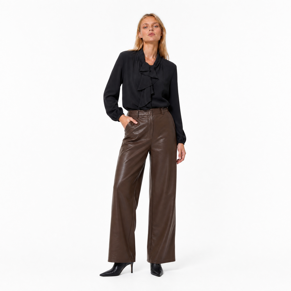 Pantalone ecopelle