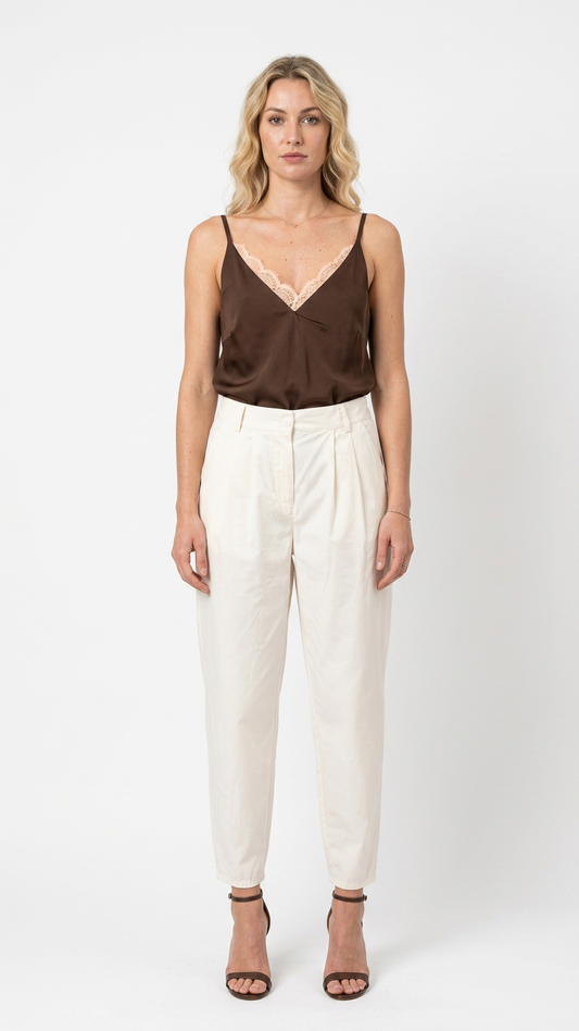 Pantalone momfit cotone
