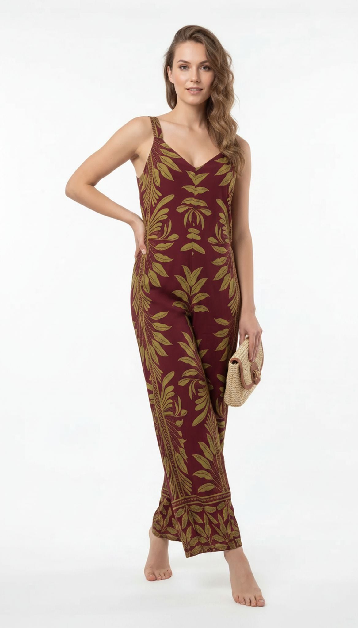 Tuta jumpsuit stampata
