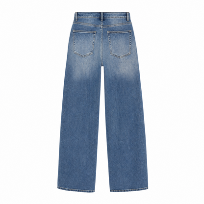 Jeans stonewashed wideleg