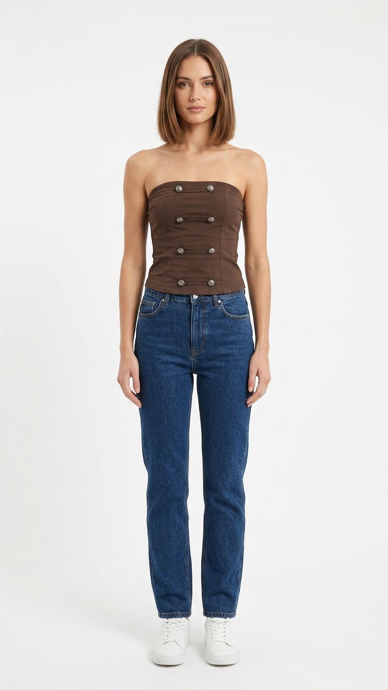Top  a fascia elasticizzato