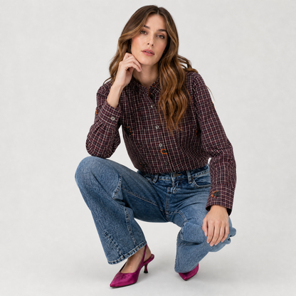 Camicia con ricami