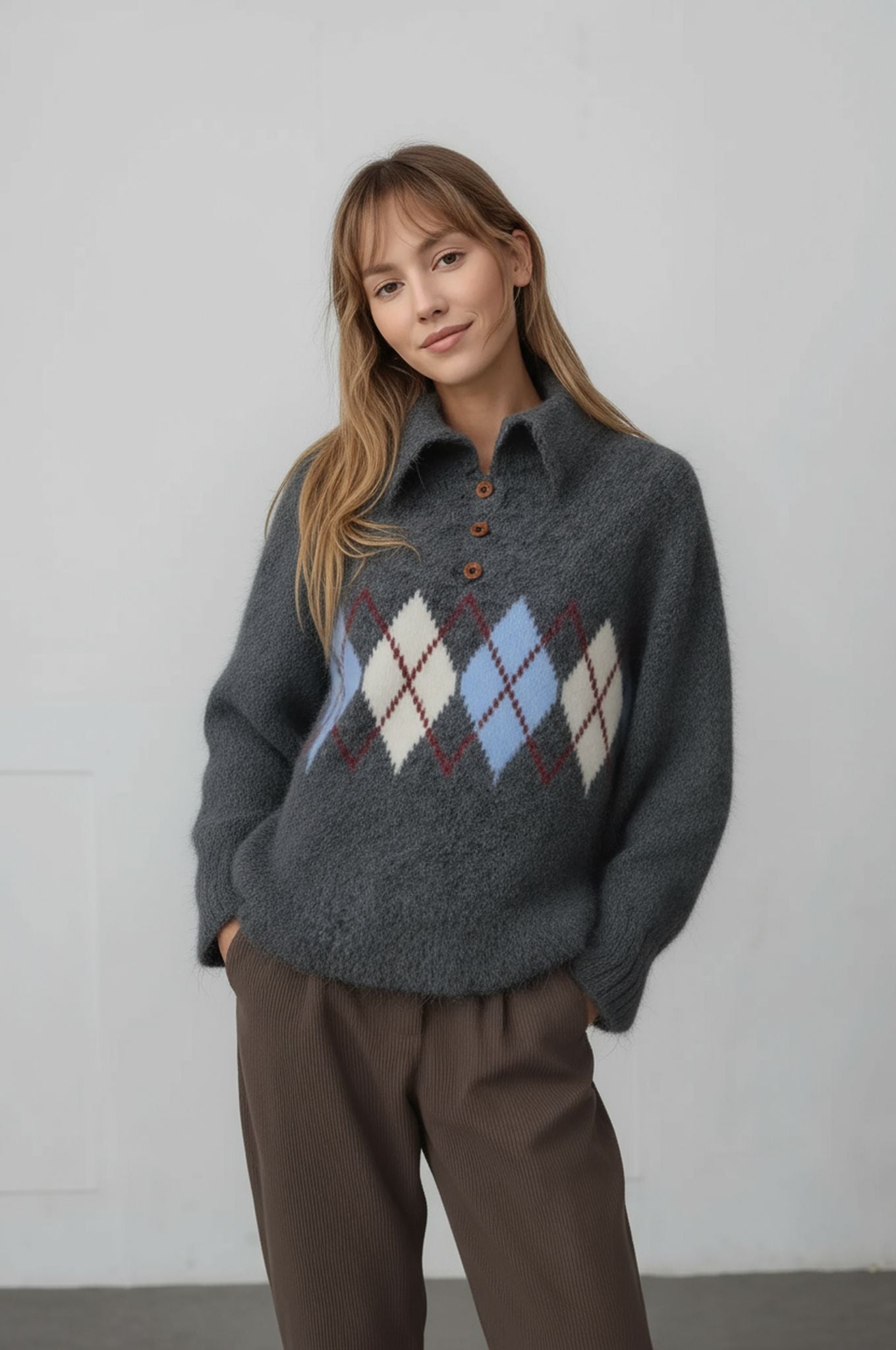 Maglia polo losanghe