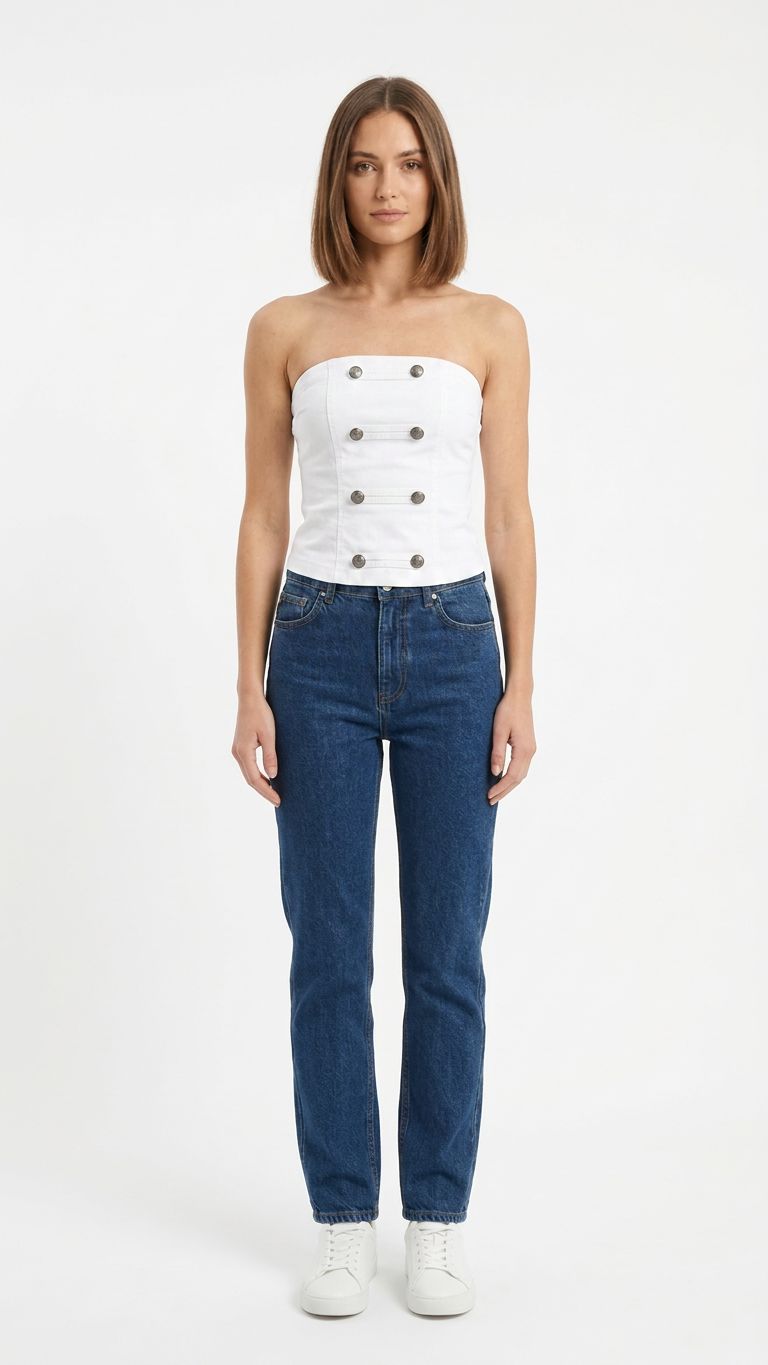 Top  a fascia elasticizzato