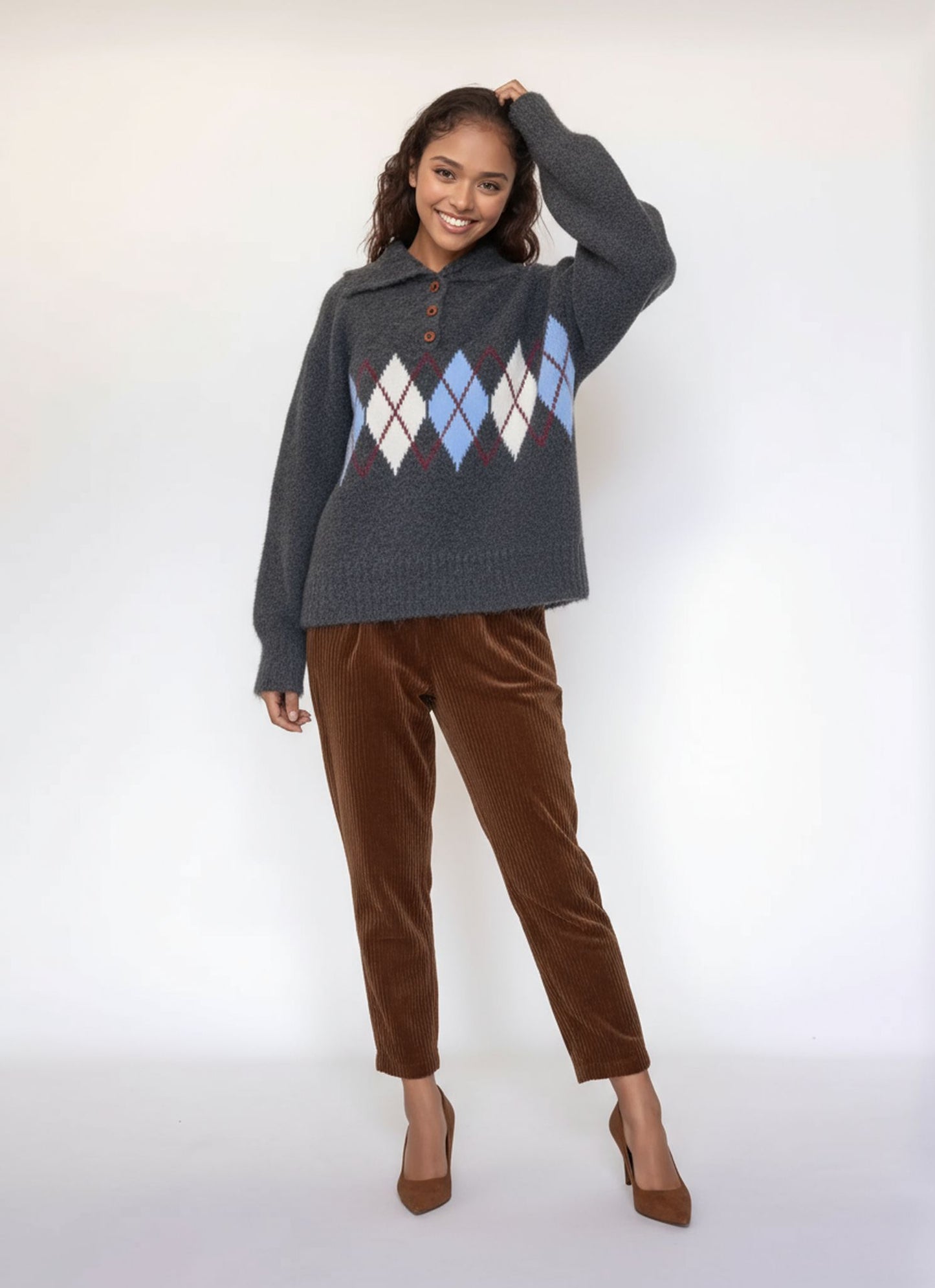 Maglia polo losanghe