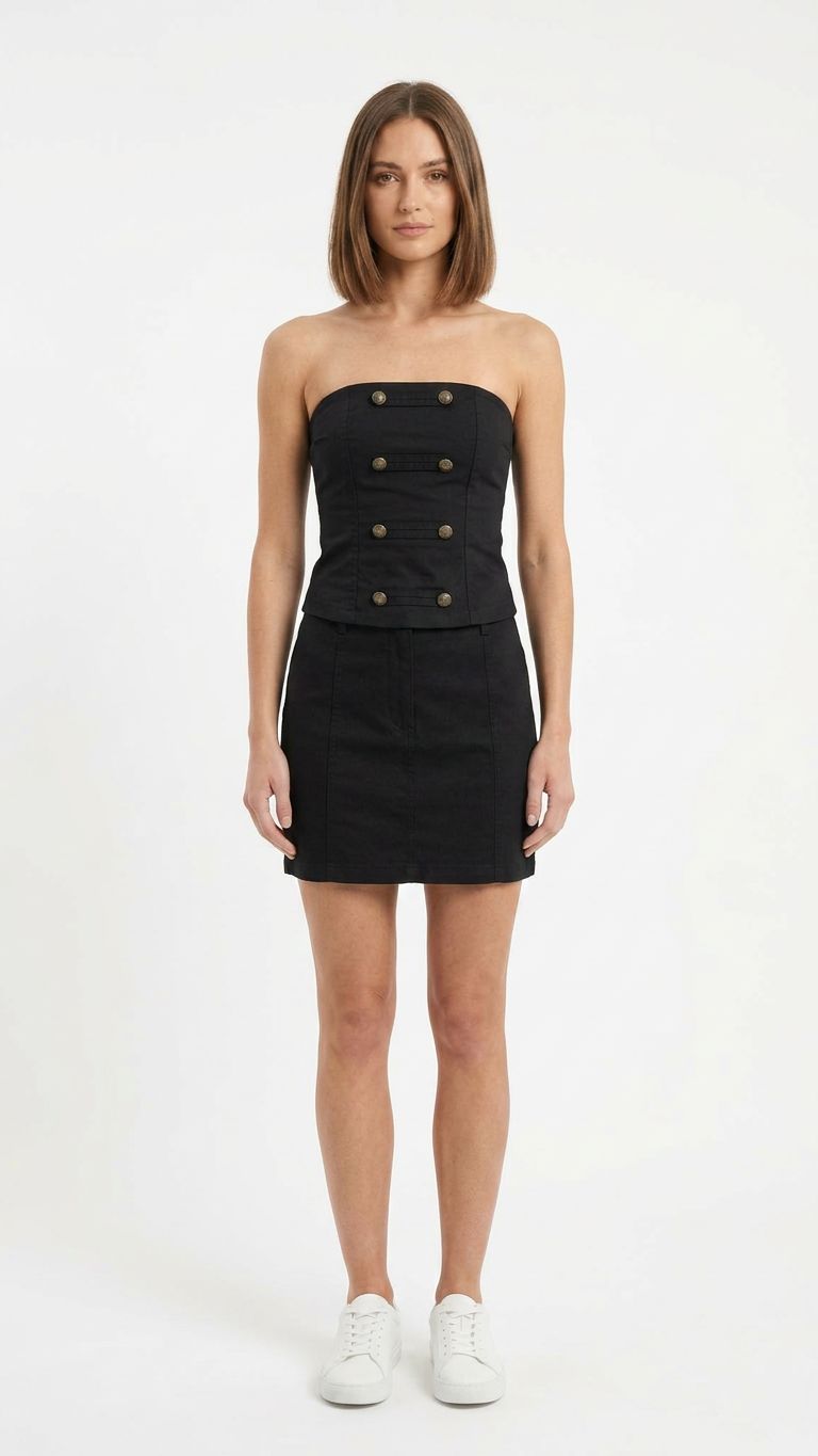 Top  a fascia elasticizzato