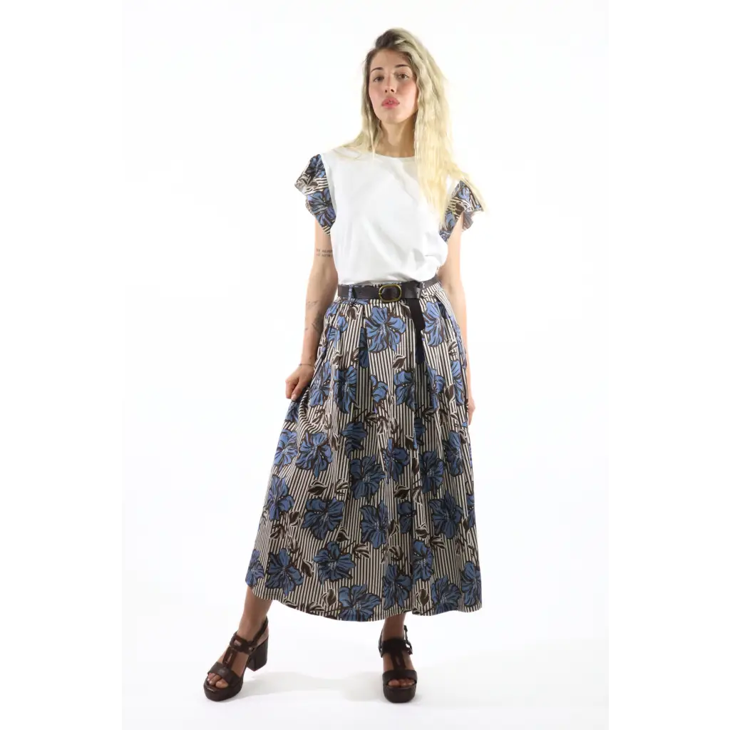 T-shirt Basic manica fantasia - BIANCO / UNICA / Cotone/Elastan - T-SHIRT